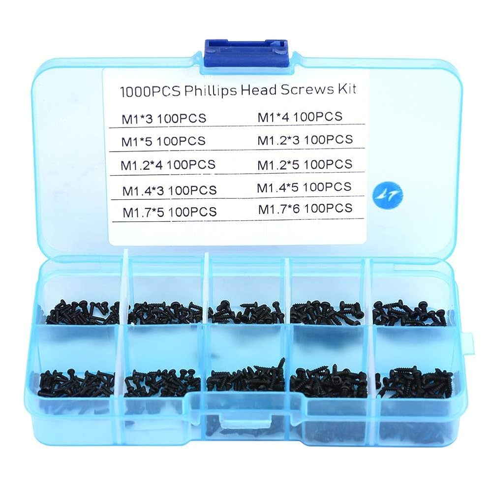 Amazon | 1000Pcs セルフタッピングネジセット 小さなネジセット